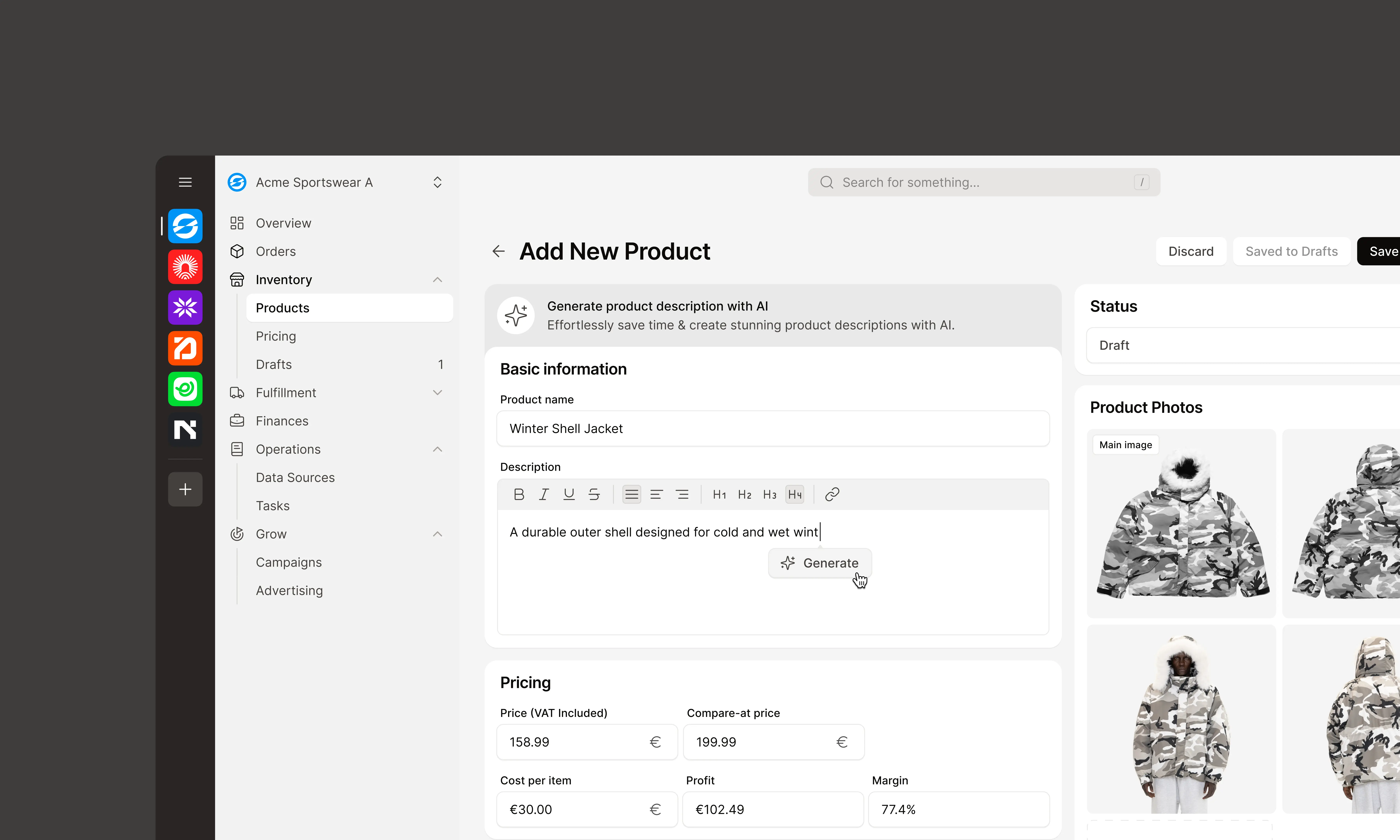 Sellers — Product Details